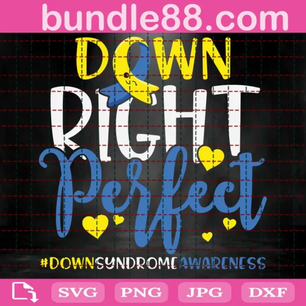 Down Right Perfect Svg