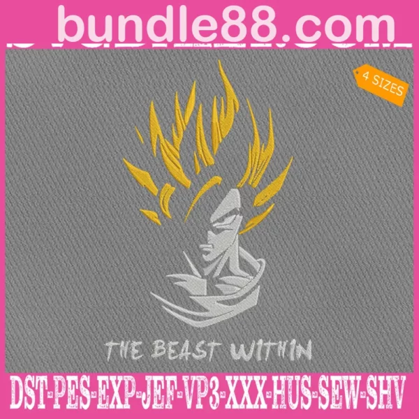 Dragon Ball Z Embroidery Design