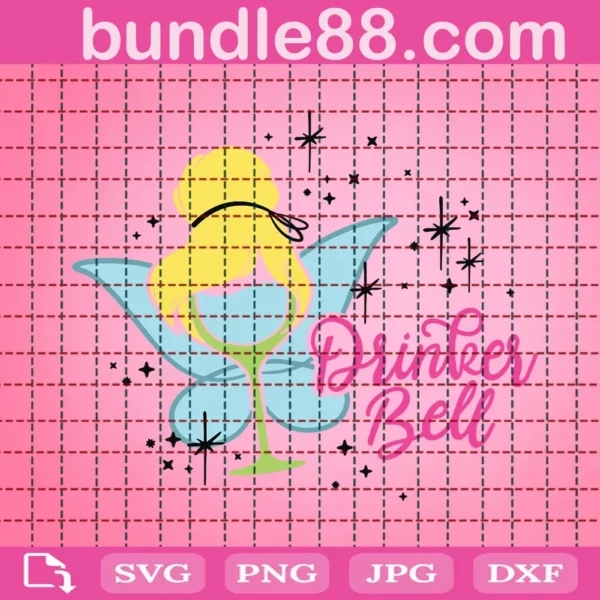 Drinkerbell Svg, Tinkerbell Drink Svg