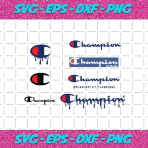 Dripping Champion Logo Svg Bundle