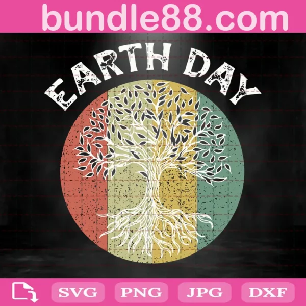 Earth Day Planet Anniversary Earth Day Everyday Vintage Svg