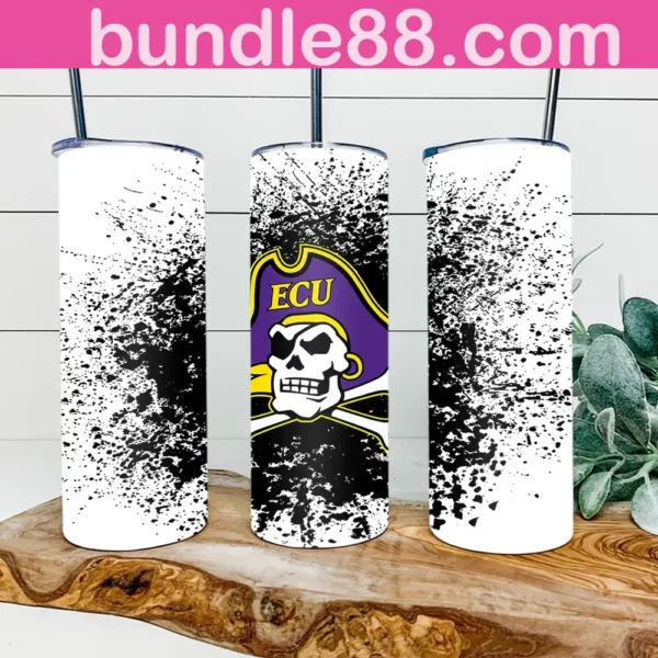 East Carolina Pirates 20oz Skinny Tumbler