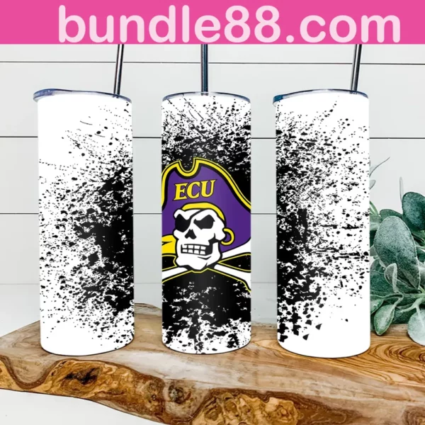 East Carolina Pirates Football 20oz Skinny Tumbler