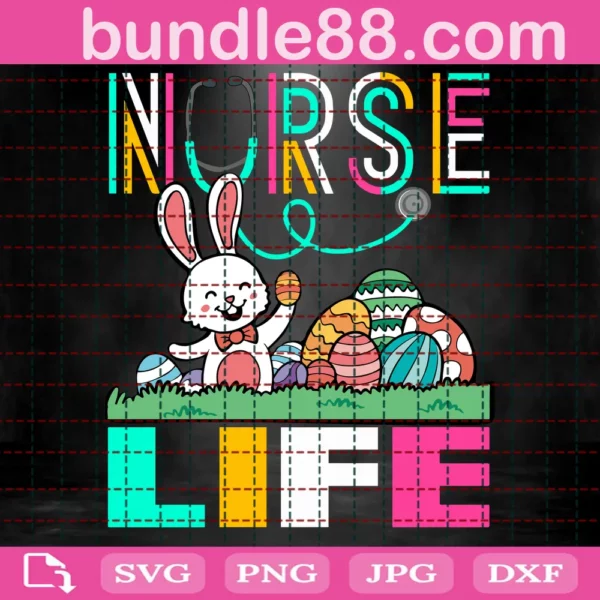 Easter Bunny Nurse Svg