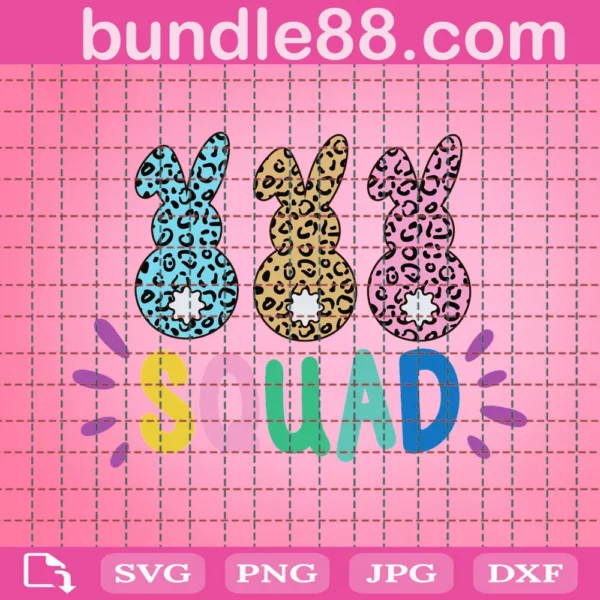 Easter Bunny Squad Svg