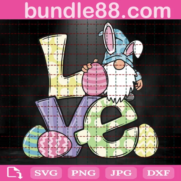 Easter Gnome Svg