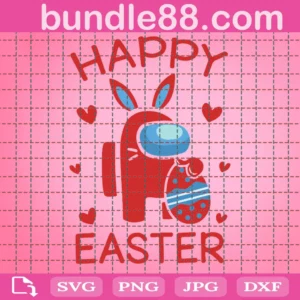 Easter Svg, Among Us Bunny Easter Design