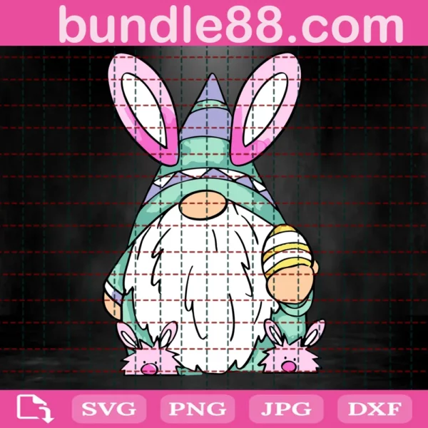 Easter Svg, Easter Gnome Svg