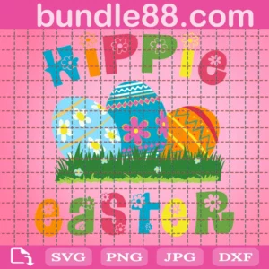 Hippie Easter Svg