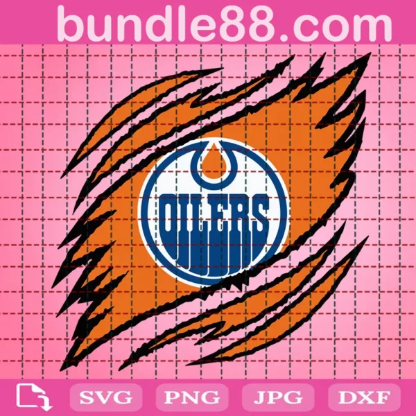 Edmonton Oilers Claws Svg