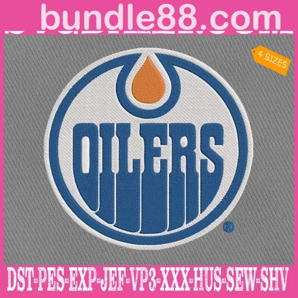 Edmonton Oilers Embroidery Files