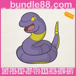 Ekans Pokemon Embroidery Design