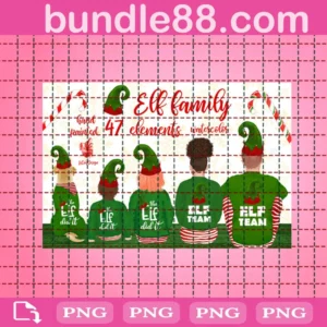 Elf Family Png, Elf Team Clipart