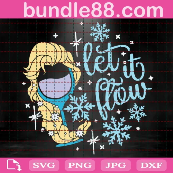 Elsa Drinking Glass Svg