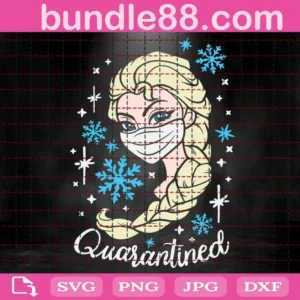 Elsa Quarantined Svg