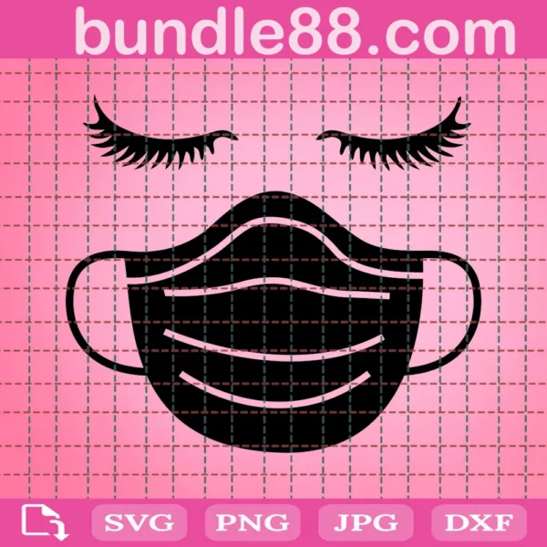 Face Mask Svg, Clipart