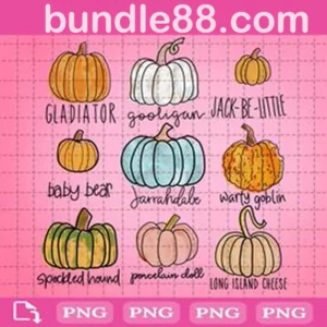 Fall Pumpkins Bundle Png