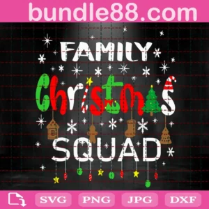 Family Christmas Squad Svg