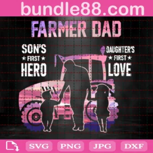 Farmer Dad Svg, Fathers Day Svg