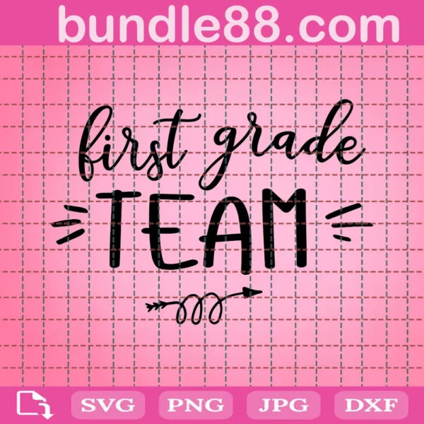 First Grade Team Svg