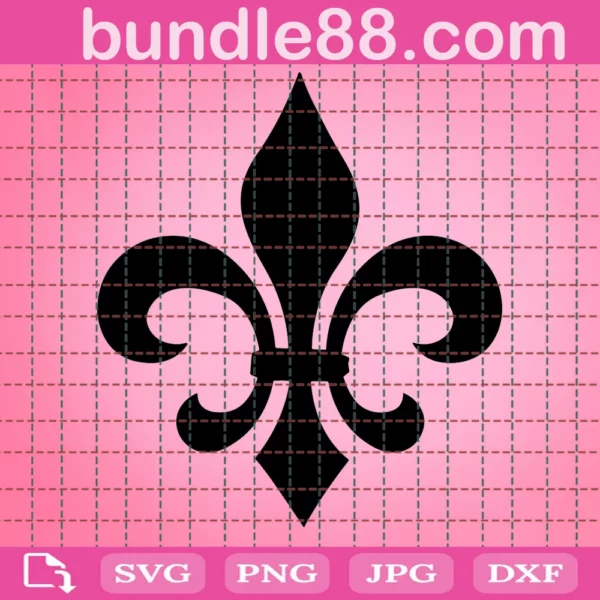 Fleur De Lis Silhouette Svg