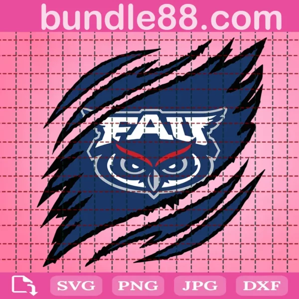 Florida Atlantic Owls Claws Svg