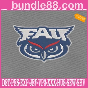 Florida Atlantic Owls Embroidery Machine