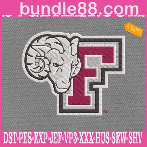 Fordham Rams Embroidery Machine