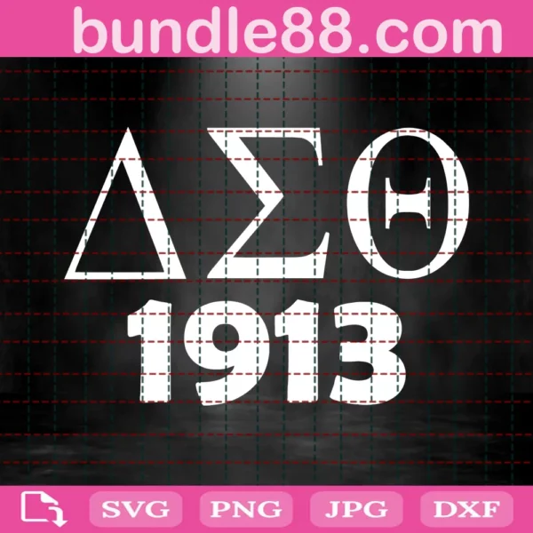 Fraternity Delta Sigma Theta 1913 Svg