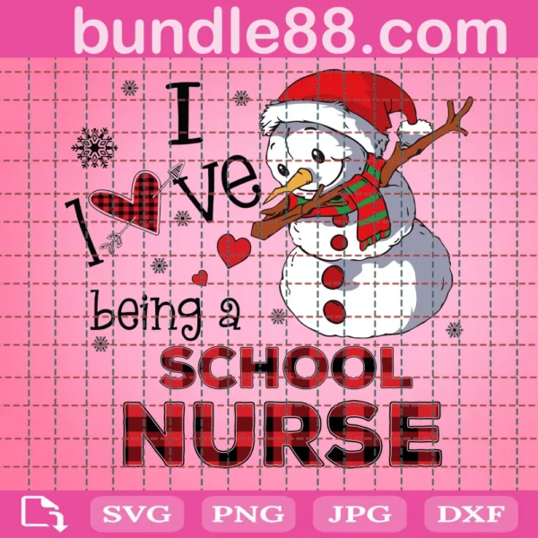 Free Free I Love Being A School Nurse Svg