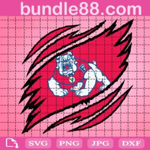Fresno State Bulldogs Claws Svg