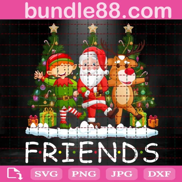 Friends Christmas Svg