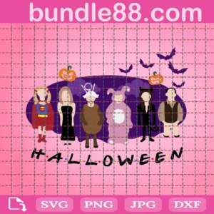 Friends Halloween Party Svg File