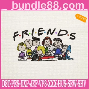 Friends Peanuts Characters Embroidery Files