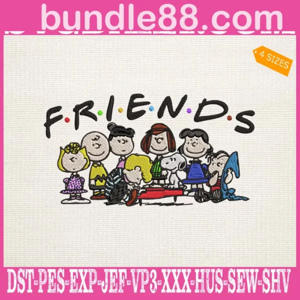 Friends Peanuts Characters Embroidery Files