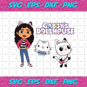 Gabby'S Dollhouse Svg Layered By Color