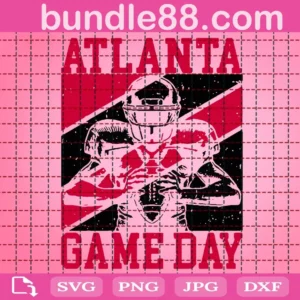 Game Day In Atlanta Quarterback Svg