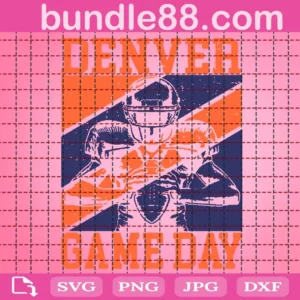 Game Day In Denver Quarterback Svg