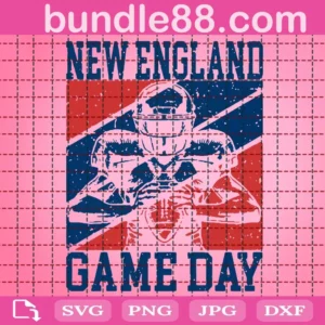 Game Day In New England Quarterback Svg