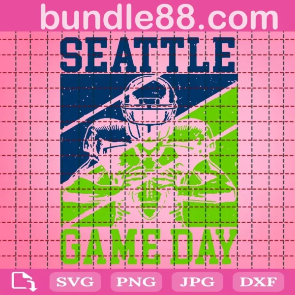 Game Day In Seattle Quarterback Svg