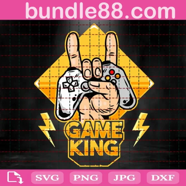 Game King Svg, Gamer Svg