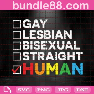 Gay Lesbian Bisexual Straight Human Svg