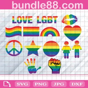 Gay Pride Bundle Svg Free