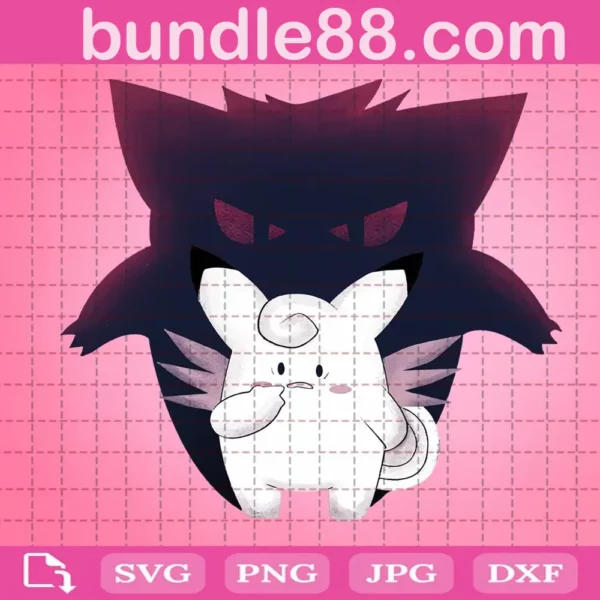 Gengar Svg, Pokémon Svg