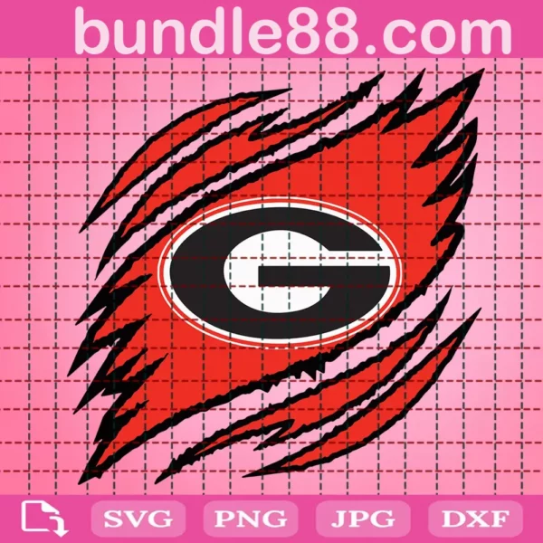 Georgia Bulldogs Claws Svg