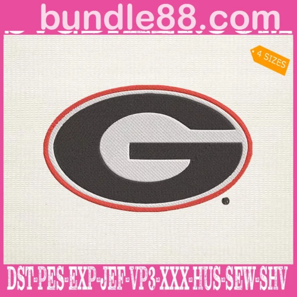 Georgia Bulldogs Embroidery Machine