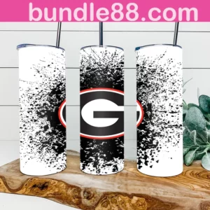 Georgia Bulldogs Football 20oz Skinny Tumbler