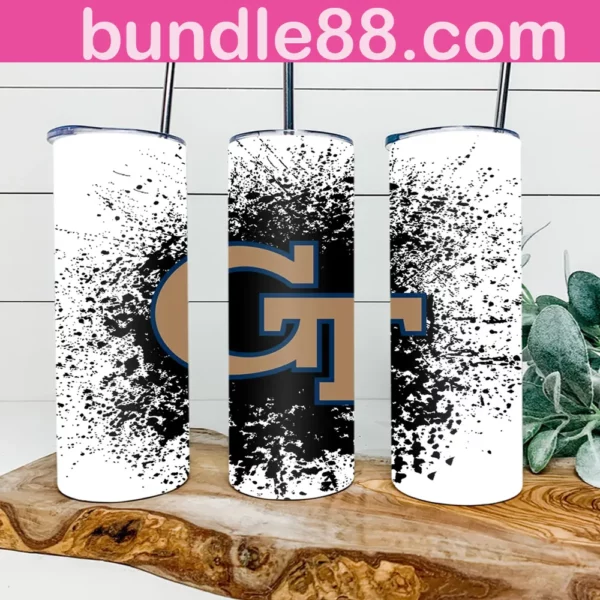 Georgia Tech Yellow Jackets Football 20oz Skinny Tumbler