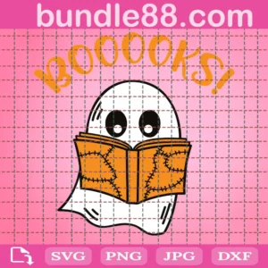 Ghost Books, Booooks Svg