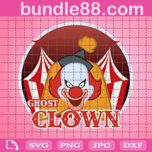 Ghost Clown Svg, Halloween Svg